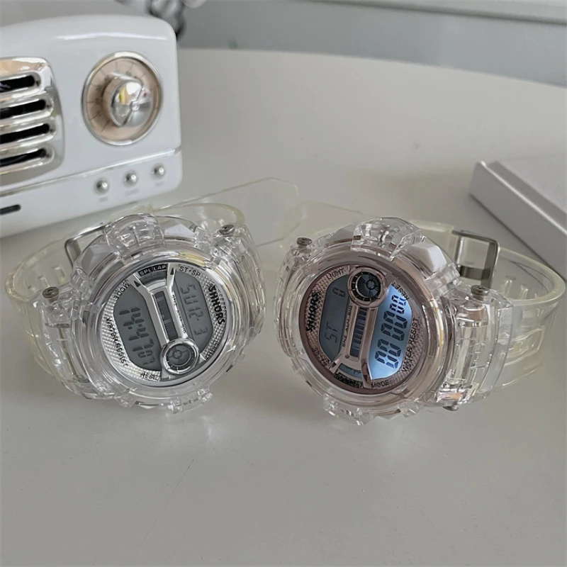 New transparent unicorn waterproof automatic quartz watch women's student trend simple classic luxury birthday gift