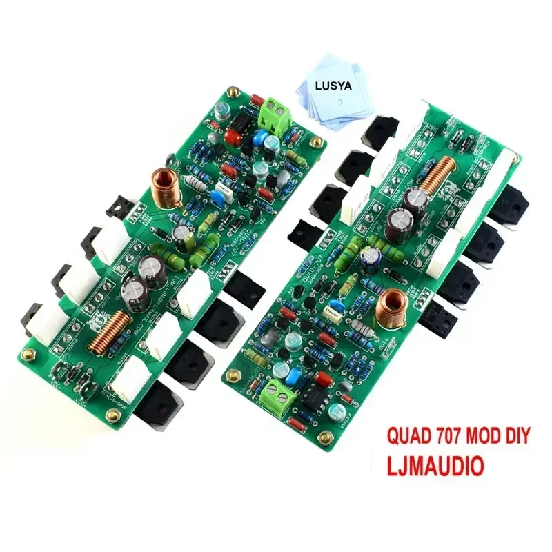 LUSYA LJM Clone QUAD707 Mono Dual KITS Dual Finished Board 125W 8R 250W 4R DC ± (25V ~ 55V) Classic Post Stage power Amplifier