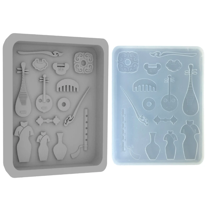 YQ Resin Craft Molds Silicone Dessert Molds Chinese Culture Baking Molds Candy Crafting Molds Silicone Baking Accessories