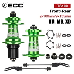 ECC TS100 Bike Hub 150T Planet Gear Boost 15x110mm 4 Bearing Ultra Lubricant Noisy Cube Downhill Bike Accessories MTB 32 Holes