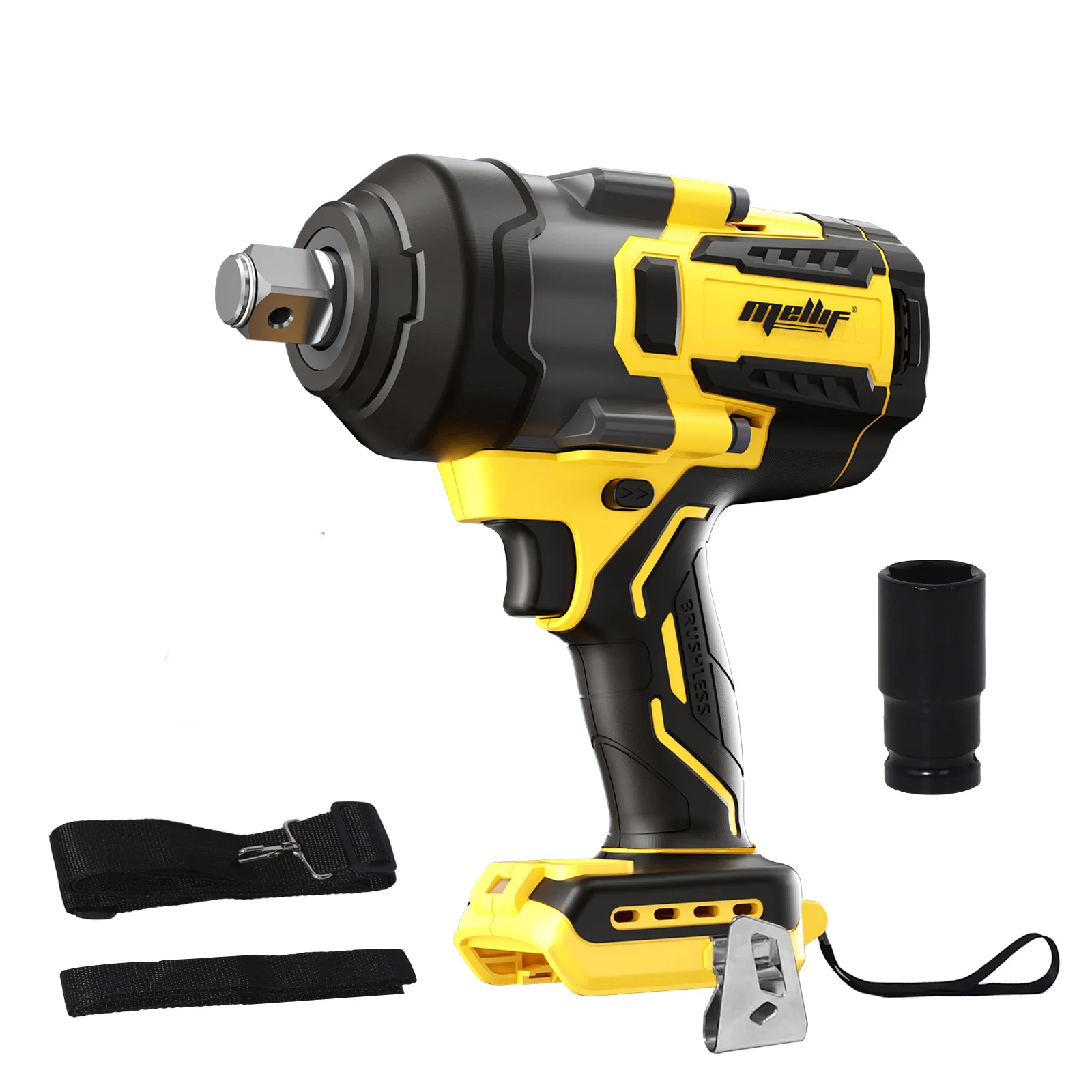 Cordless Electric Impact Wrench Compatible with Dewalt 18V 20V Battery (No Battery) with High Torque and 1420Nm Max Power