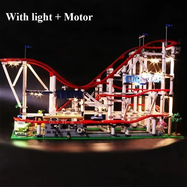 With Original Box 4619PCS Roller Coaster Compatible 15039 10261 Model Building Blocks Bricks Christmas And Birthday Gifts