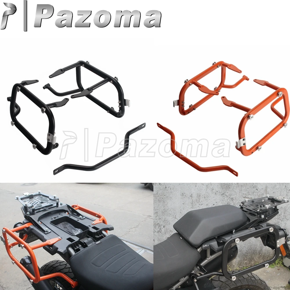 1set Side Box Bracket Motorcycle Pannier Rack For Harley Pan America 1250 Saddle Bag Luggage Holder Boxes Steady Frame 2020-2024