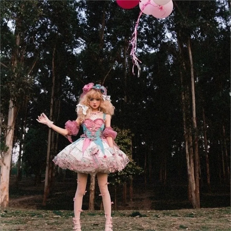 Cute Lolita Style Short Dress Women's Summer