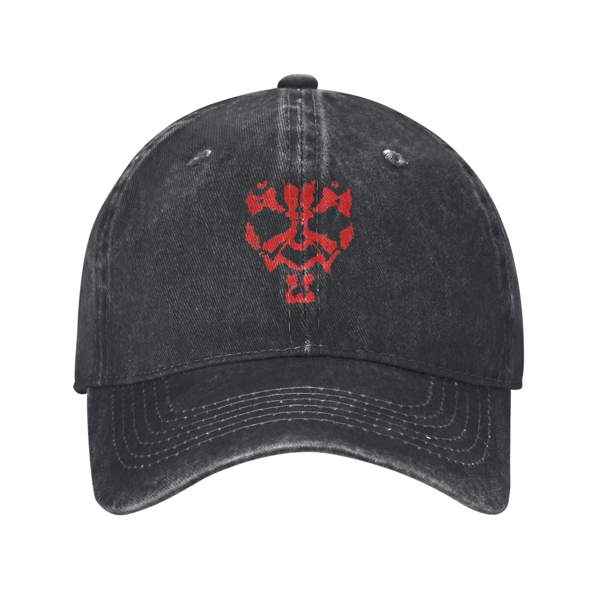 Darth Maul Spray Paint Face Men Women Baseball Cap Distressed Washed Caps Hat Vintage Outdoor Workouts Adjustable Headwear