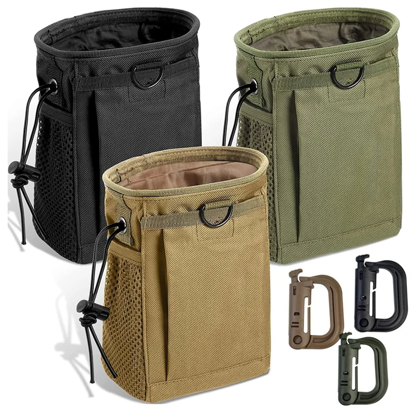 Tactical Molle Drawstring Magazine Dump Pouch Adjustable Belt Utility fanny hip holster Bag Outdoor Ammo Pouch