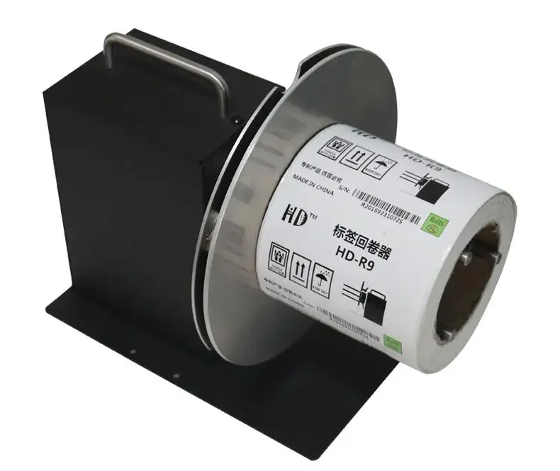 R9 manual speed adjustment forward and reverse automatic synchronous rewinder, bar code label printer paper Recycling machine