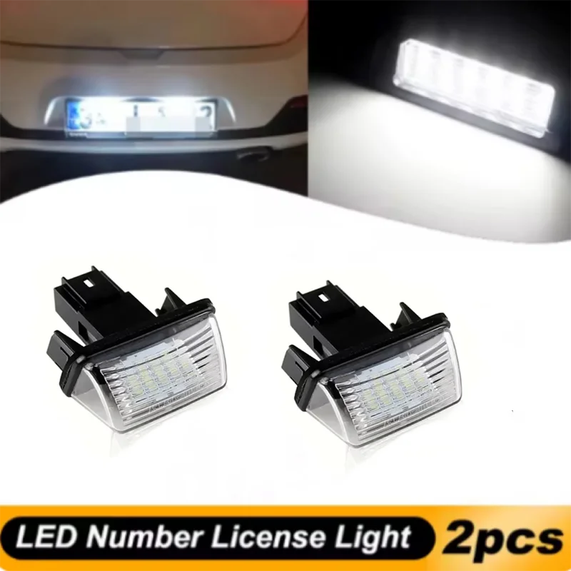 

2x Canbus LED Number License Plate Light Lamp for Peugeot 206 207 306 307 308 406 407 5008 Partner Citroen C3 C3 Ii C3 C4 C5