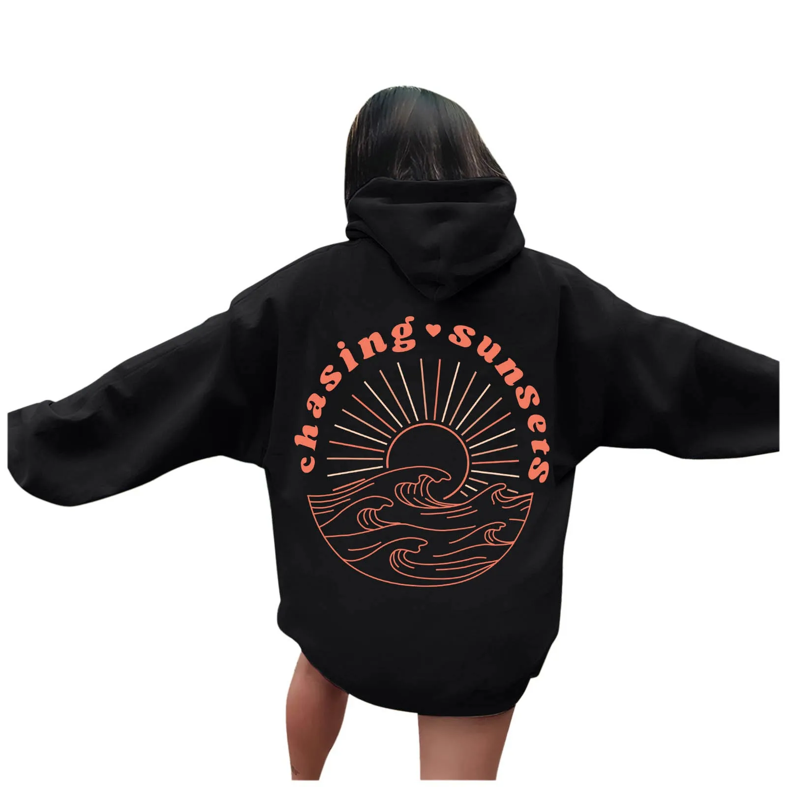 Chasing Sunsets Hoodies Fashion Aesthetic Unisex Women Men Sweatshirt Sunshine Streetwear Popular Hip Hop Autumn Soft Y2k Hoodie