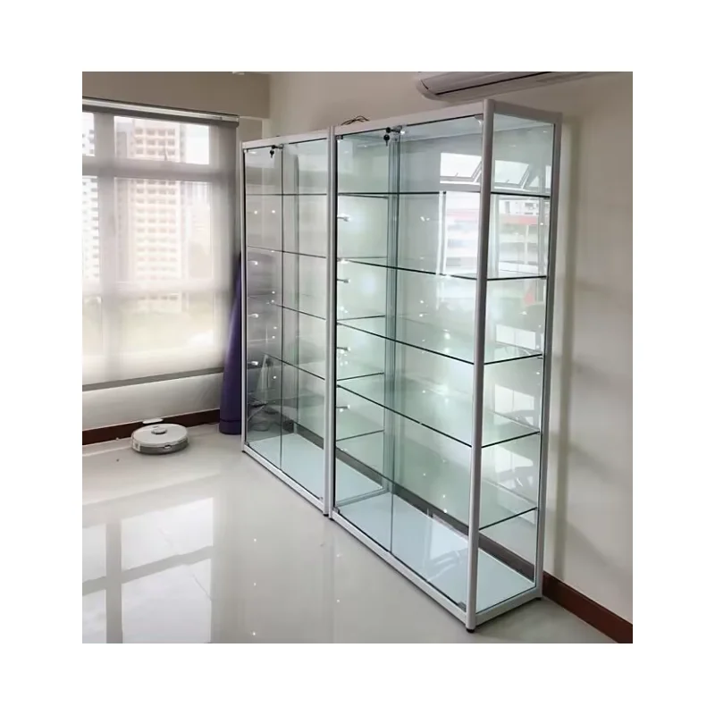 custom.Factory cheaper smoke shop Retail Glass Display with Lighting Cheap Smoke Shop Showcases