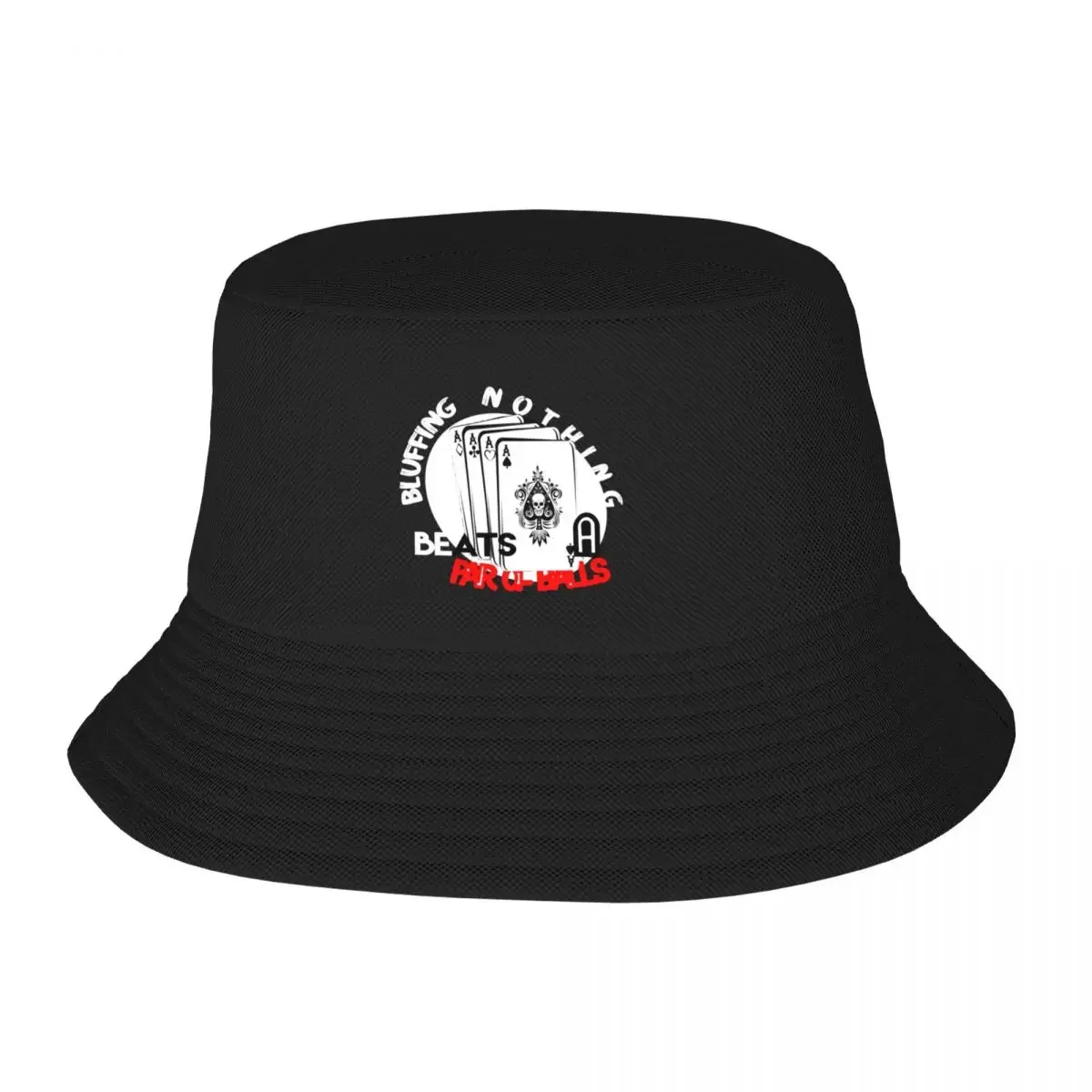 Bluffing nothing a pair of balls Bucket Hat funny hat Mountaineering Men Luxury Brand Women's