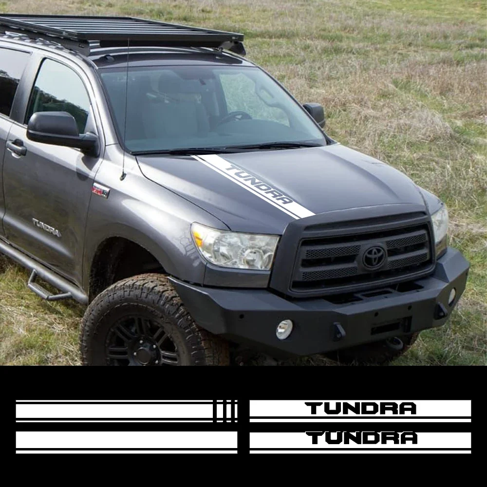 Pickup Hood Sticker For Toyota Tundra TRD Limited SR5 Truck Vinyl Stripes Decor Cover Car Style Decal Auto Tuning Accessories