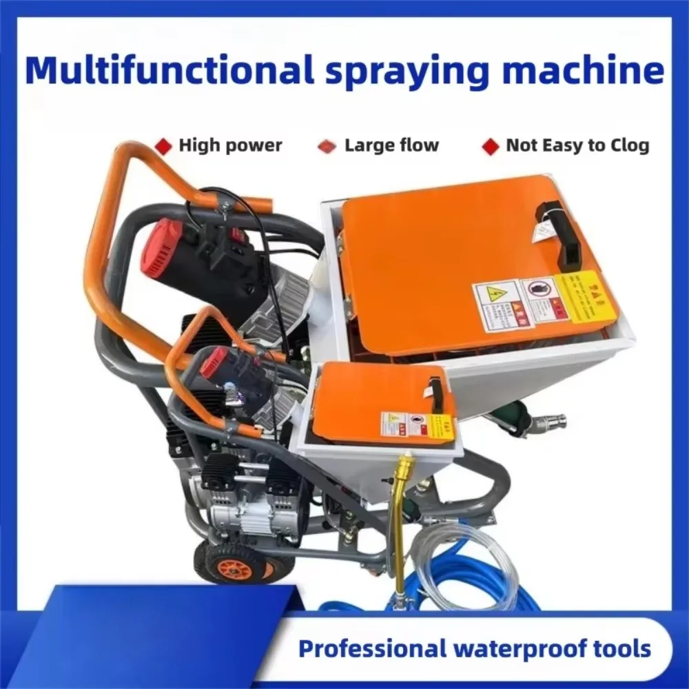 Multi-function Electric Cement Mortar Sprayer Small Wall Roughing Machine for Putty Paint Waterproof & Fireproof Coatings