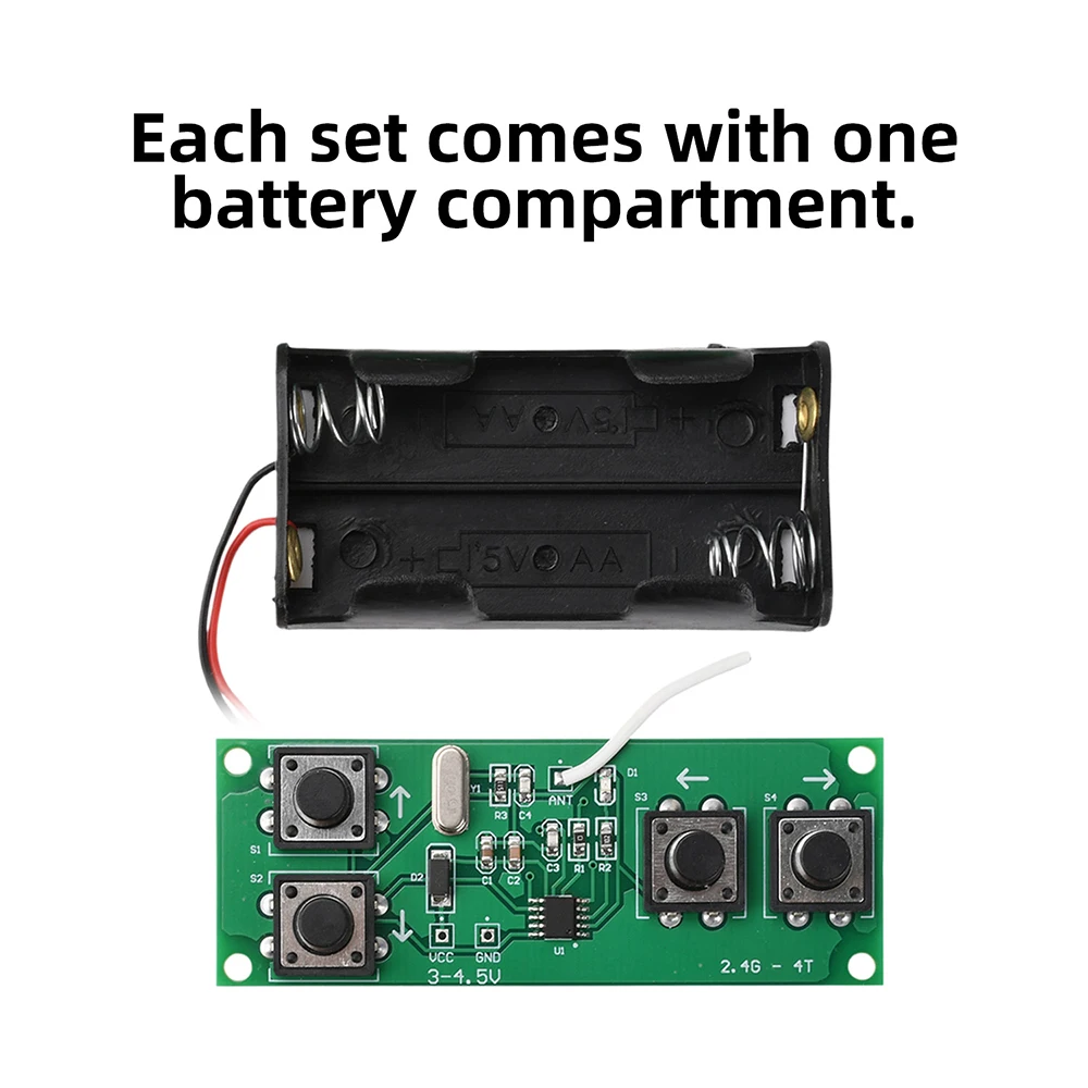 4-channel 2.4G Wireless Remote Control Receiver Board Set, Toy Car Model, Ship Model, Tank DIY Remote Control Accessories