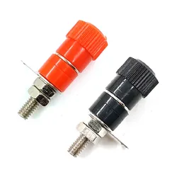 Red/ Black 4MM Female Banana Plug ABS 4mm Connector Grounding Column Instrument Sound Collocation Model DIY Banana Plug JS-910B