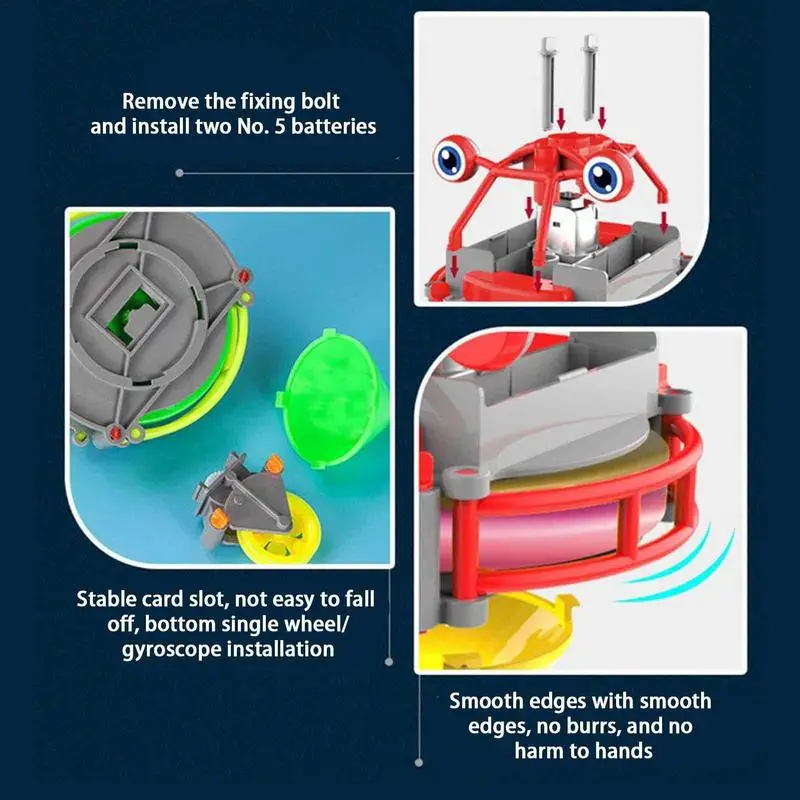 Monocycle à gobelet créatif pour garçons et filles, Fidget drôle, jouets en plastique, voiture d'équilibre à proximité, jouet tournant, assemblage de voiture d'équilibre, cadeaux