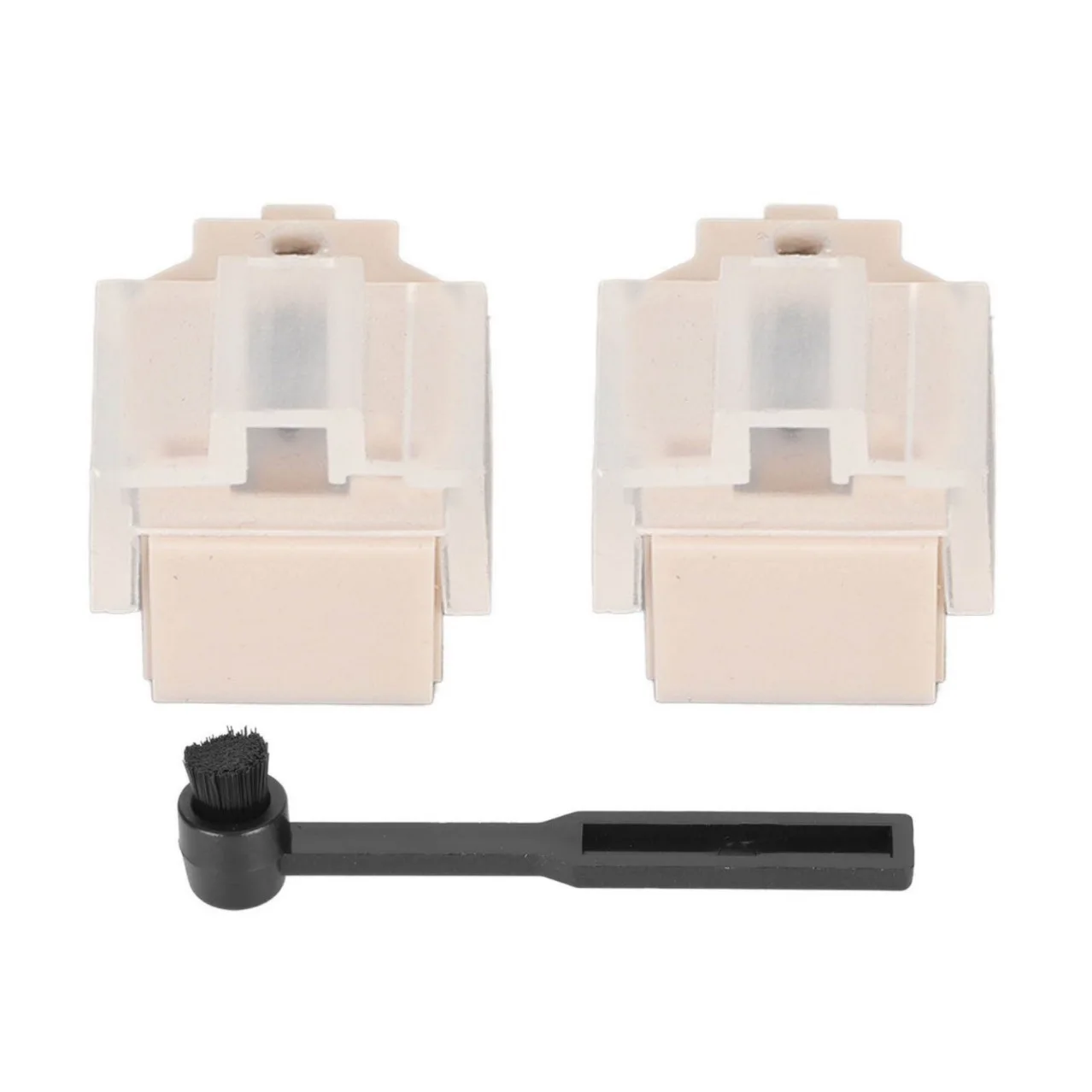 10PCS  6.5 * 6.5 * 1.8CM plastic box with AT3600L dynamic magnetic head and stylus 2, cleaning brush 1