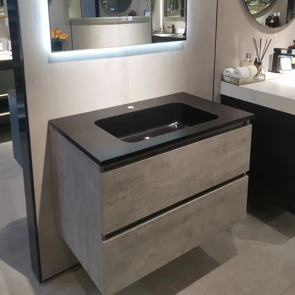 

European Design Wall Mounted Vanity Modern Bathroom Vanities Cabinet Set