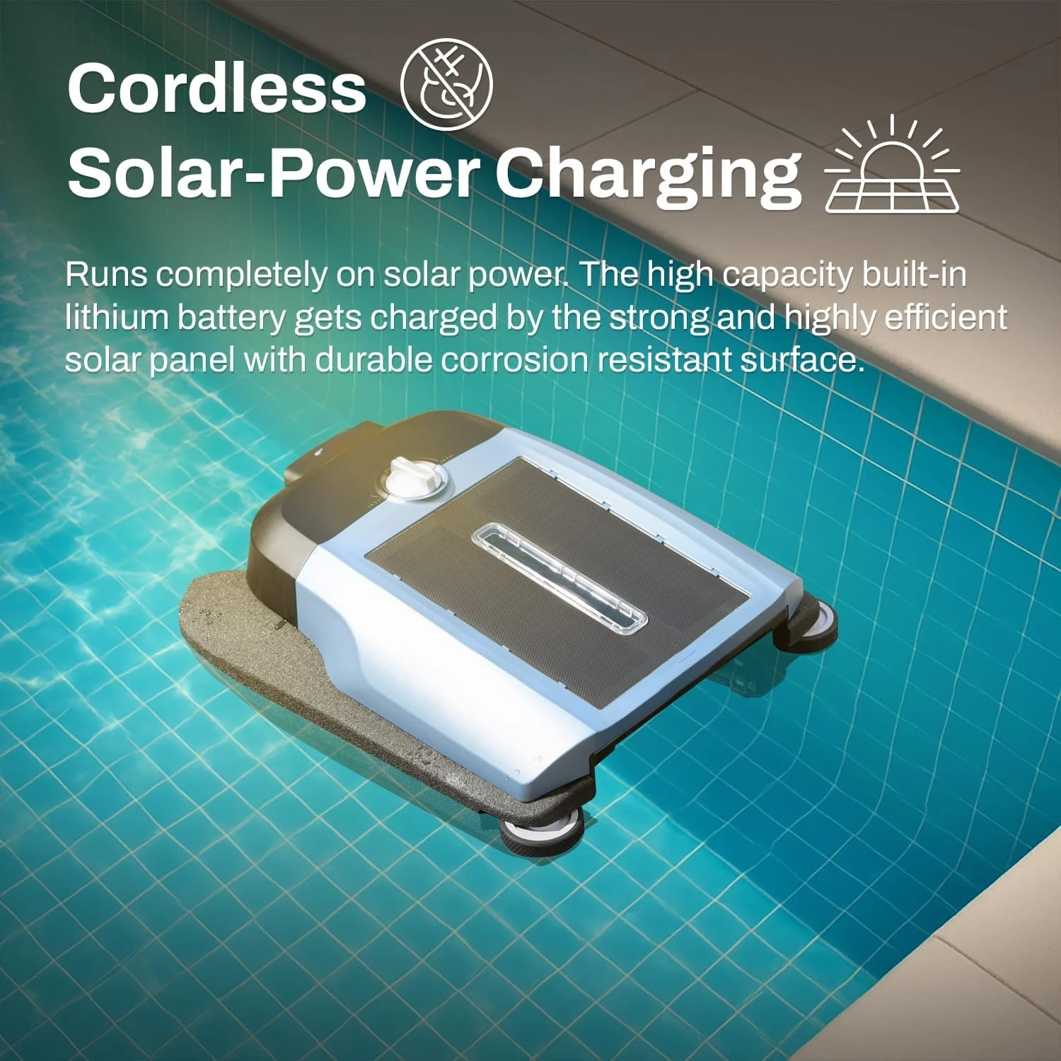 

Роботизированный скиммер для бассейна на солнечной энергии — беспроводной с двойными режимами очистки, защита бассейна с плавным прикосновением, прямые продажи с фабрики