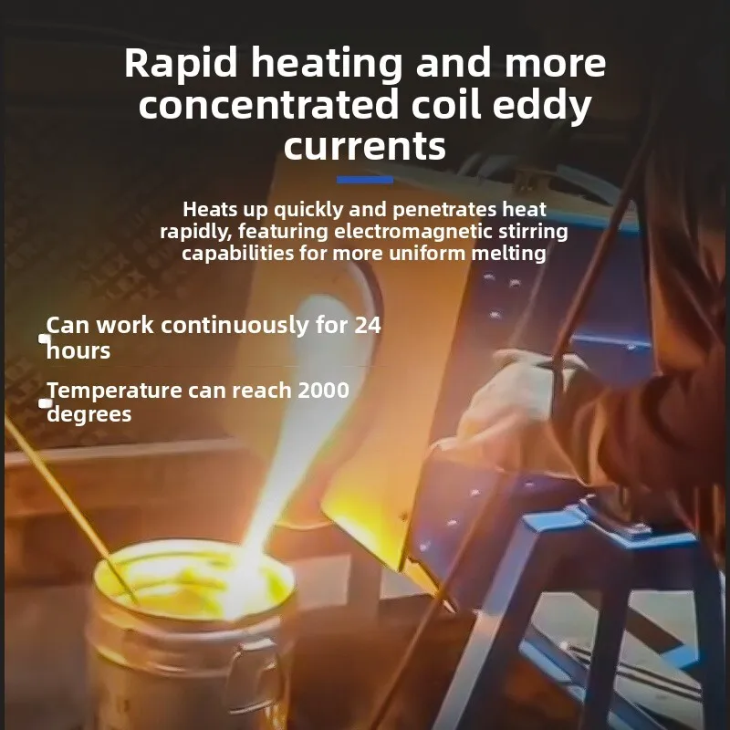 25KW -200KW Medium Frequency For Gold, Silver, Copper, Iron, Aluminum Industrial Various Metal Melt Furnace Equipment Induction