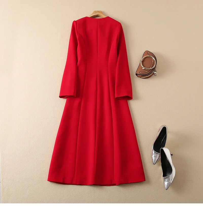 Kate Middleton Elegant Dresses Women Luxury Bow Designer Evening Coat Dress Long Sleeve Fall Autumn Winter Ladies Clothes Female