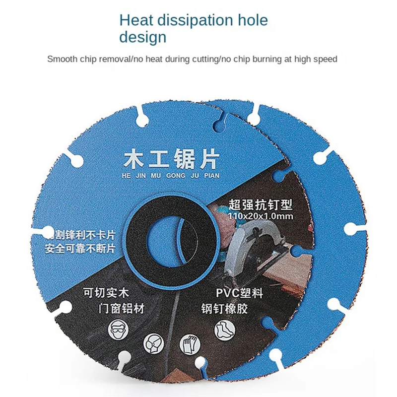 

High Quality-New Alloy Woodworking Saw Blade For Wood Board Aluminum PVC Plastic Rubber Cutting Tools For Angle Grinder,New Allo