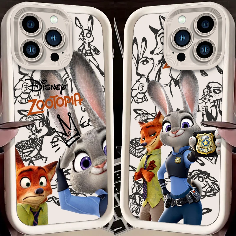 

Disney Zootopia Cute Cartoon Eye Ladder For Apple iPhone 15 14 13 12 11 XS XR X Pro Max Plus Soft Phone Case