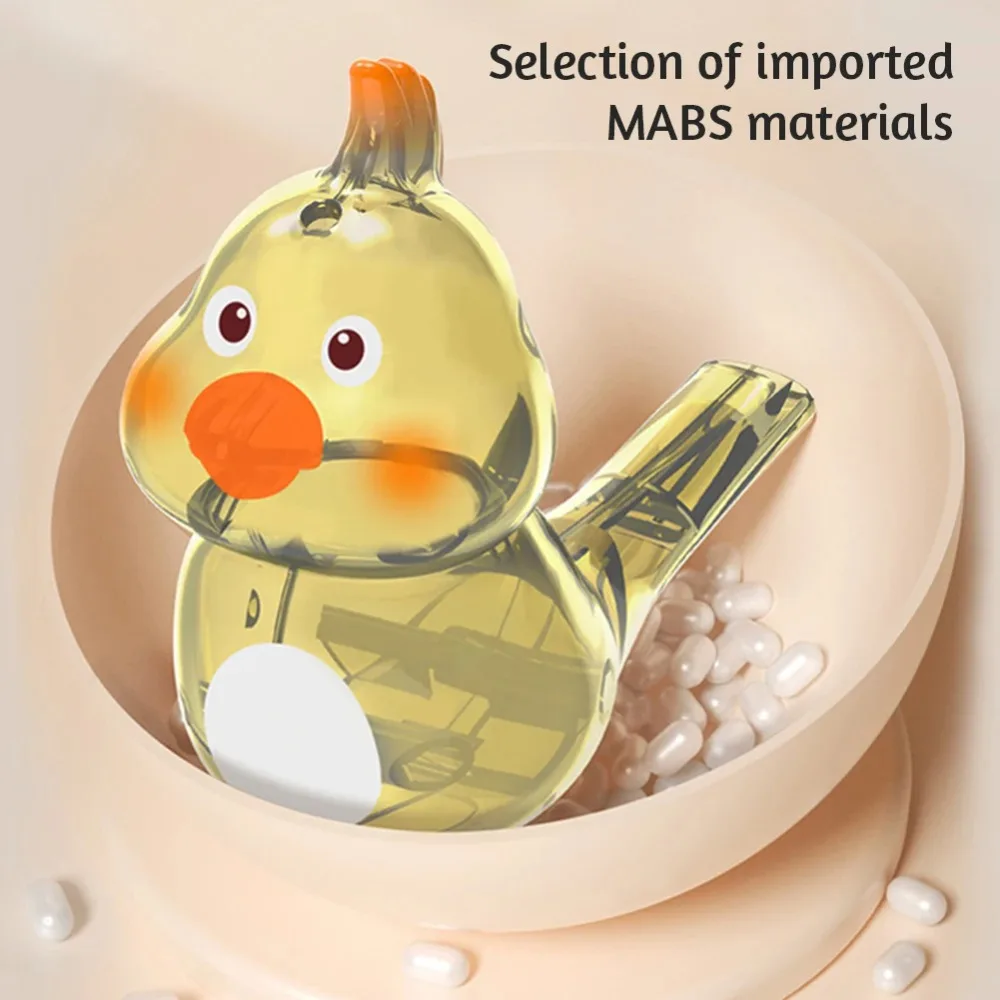 Kids Water Whistle Bird Shaped with Lanyard Small Musical Instrument Toy Bird Calling Device Educational Children Gift for Kid