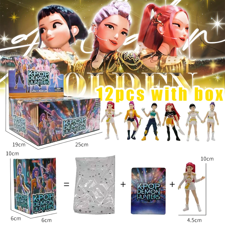 Anime Kpop Demon Hunt caja ciega serie figura tigre estatuilla juguete decoración de escritorio estatuas ornamento Halloween Navidad regalo para niños