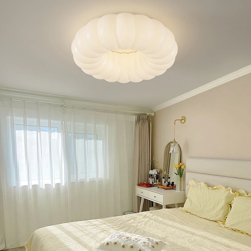 Nordic Cloud Ceiling Light Led White roundness Ceiling lamp for Children\'s Room Bedroom dimming Fixture Lustre Indoor Lighting
