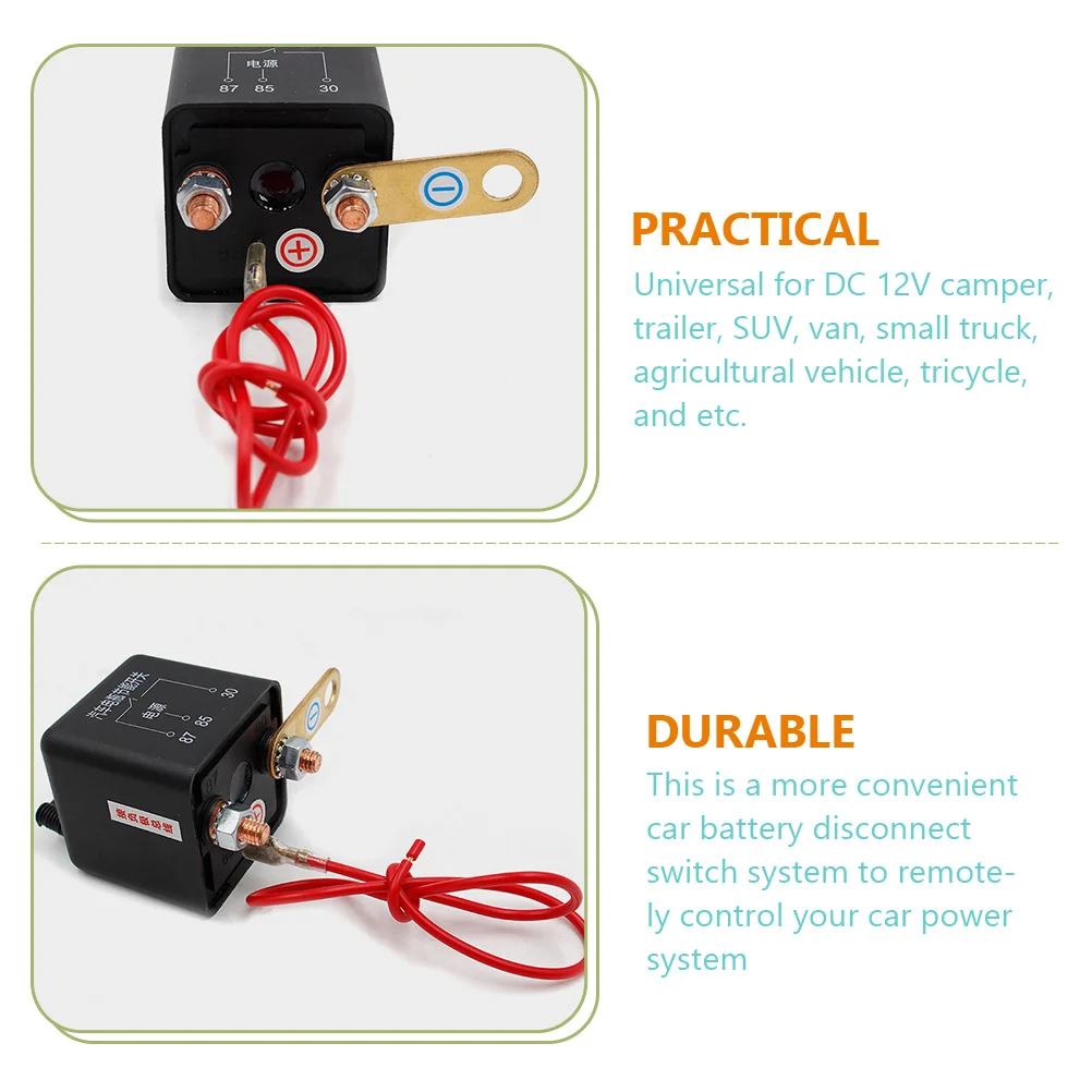 

Wireless Disconnect Switch Remote Control 320Ft 12V Universal For Rv Trailer Suv Van Car Kill Low Standby Current Easy