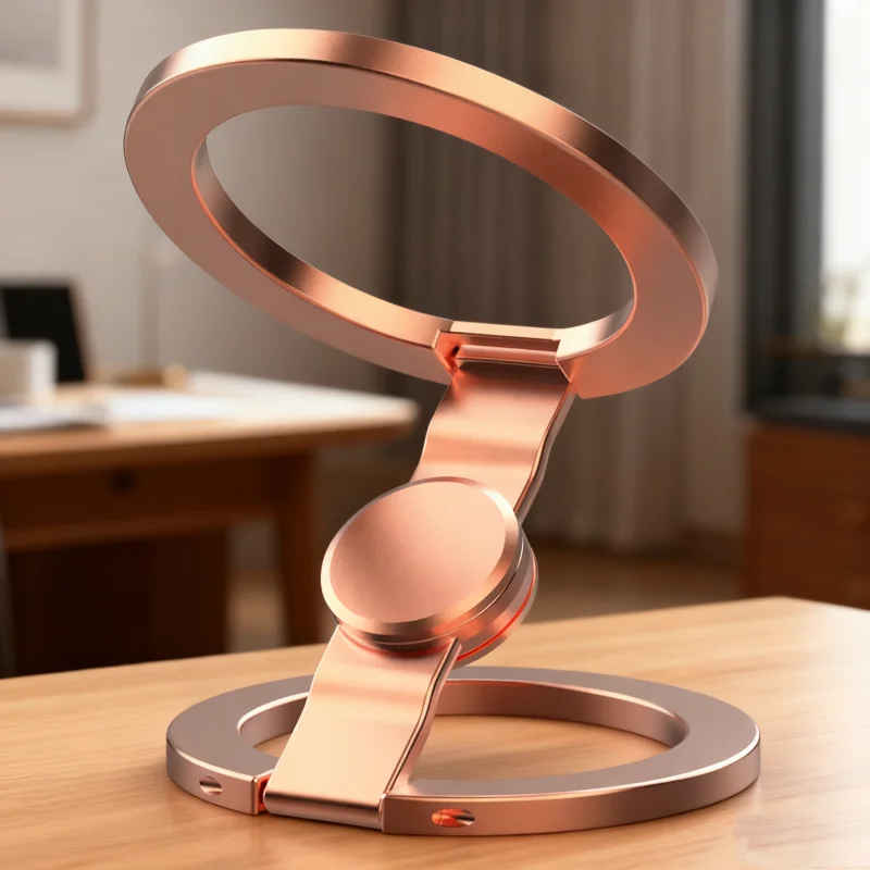 

Desktop Double-sided Magnetic Phone Holder for Cellphones Magnet Stand Car Portable Metal Support for iPhone Rotatable decompres