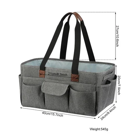Nuovo sacchetto di immagazzinaggio del filato impermeabile colore grigio uncinetti borse per maglieria accessori per cucire rettangolari borse sacchetto regalo per le donne