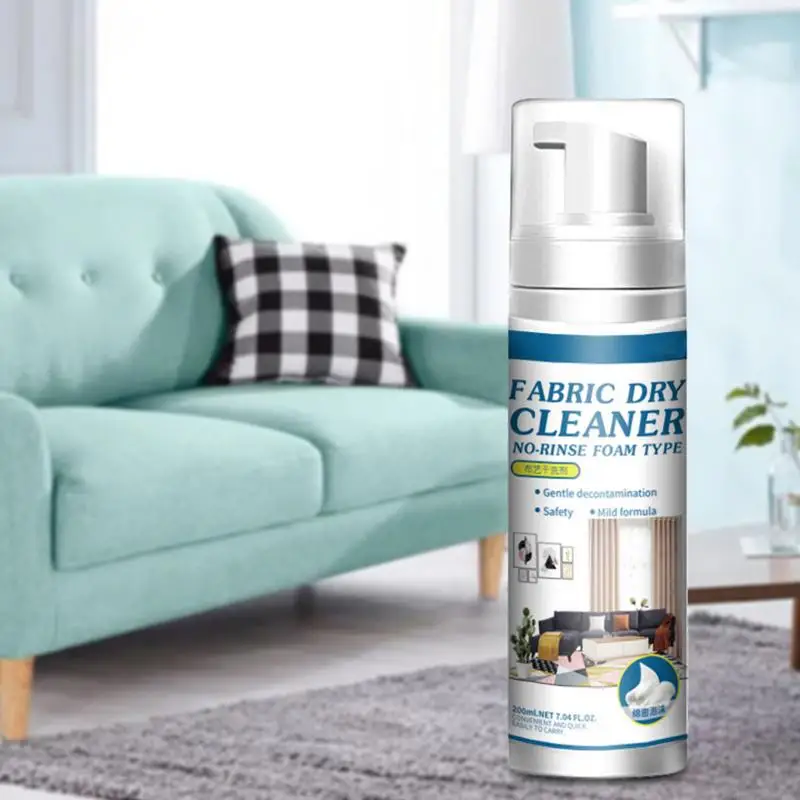 Sofa Cleaning Foam All Purpose Dry Cleaning Fabric Spray 200ml Multifunctional Carpet Cleaning Foam