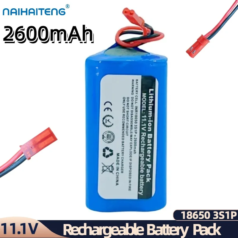 11.1V 2600mAh 18650 3S1P Rechargeable Li-ion Battery Pack For Vacuum Cleaner ILIFE V1 X3 V3 V5 X5 V5S CW310 CEN250 Dibea V700