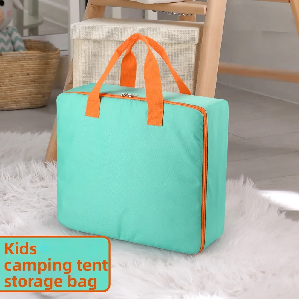 Children Friendly Storage Bag for Camping Tent 40 13 35cm Oxford Fabric with Zippered Mesh Pocket and Carry Handle