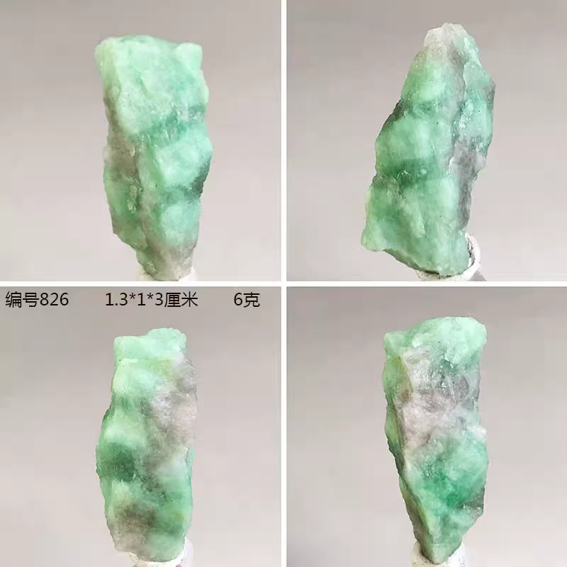 Random Small Real Natural Emerald Beryl Rough Gemstone Specimen Exclusive Collection Ornament Home Office Decor Gift