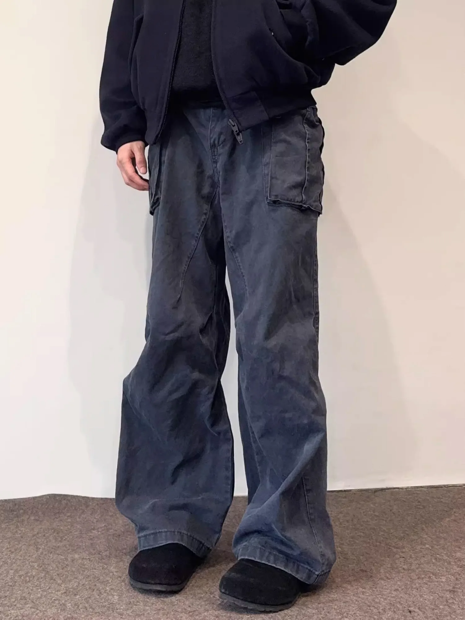 

Американские ретро-джинсы свободного кроя, прямые, повседневные, длинные брюки для мужчин и женщин, уличный стиль