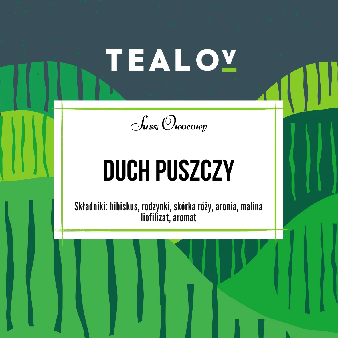 Herbata TEALOV Susz owocowy DUCH PUSZCZY 50G