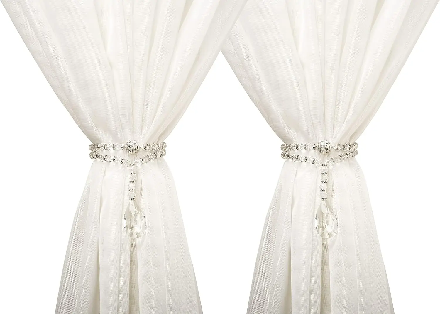 

Роскошные магнитные держатели для штор с кристаллами и бисером, блестящий декор