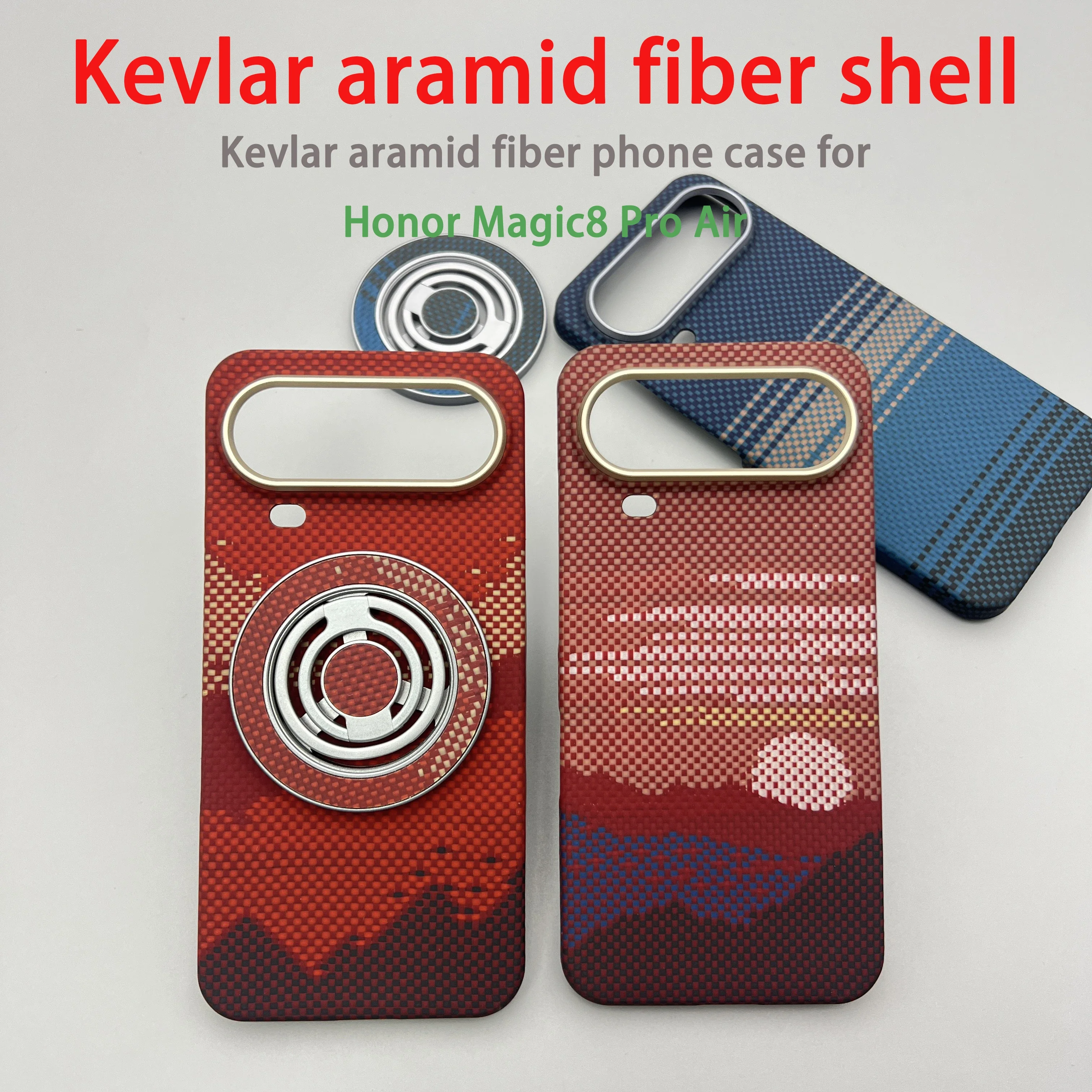 

For Honor Magic8 Pro Air phone case Kevlar aramid fiber hard shell ultra-thin magnetic stable protective case magic8preair