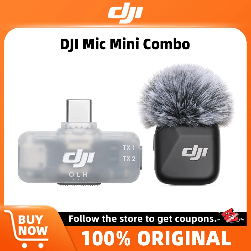 Мини-передатчик и мобильный приемник DJI Mic, подключение Plug and Play для мобильной записи, оригинал в наличии