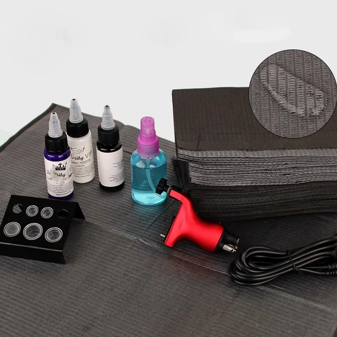 حار 100 قطعة المتاح الوشم وسادة نظيفة الوشم الجدول يغطي وسادة نظيفة المريض الأسنان المناديل الوشم اكسسوارات الوشم المرايل