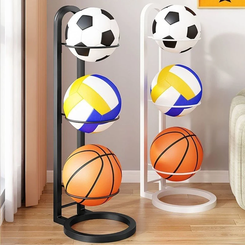 1Pc Basketball Rack Basketball Frame Ball Storage Ball Rack Children's Room Storage Rack Ball Rack Multi-functional Elementary