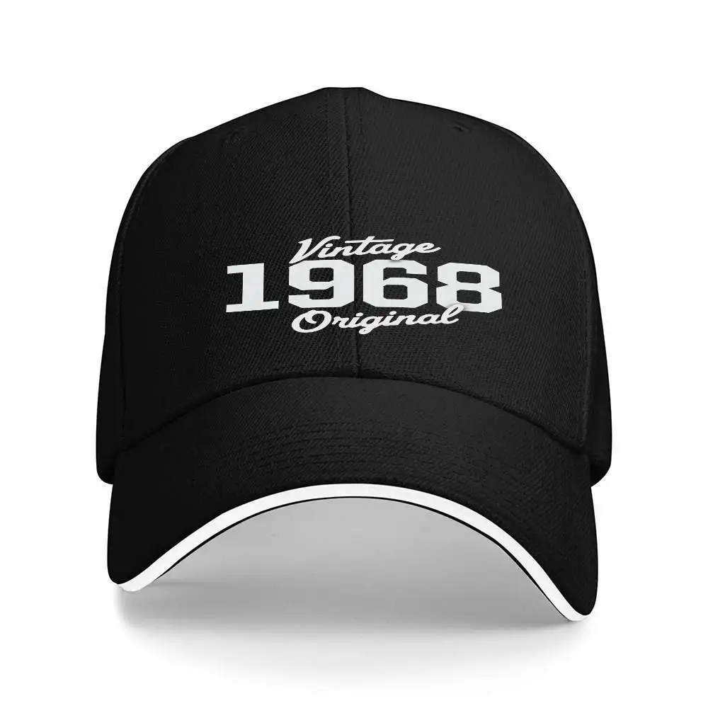 1 Gorra de Béisbol Vintage Original de 1968 con Texto Ajustable - Gorra Trucker Ligera con Correa Ajustable
