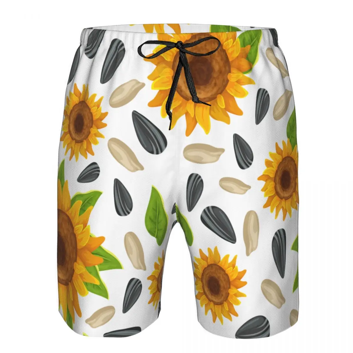 

Men Shorts Sports Athletic Running Sport Fitness Beach Basketball Jogging Man Loose Short Pants Sunflower