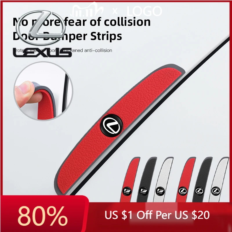 

Горячая новинка 2026: Наклейки для интерьера автомобиля, 4 шт., силиконовые защитные накладки от столкновений для Lexus F SPORT ES UX 300e GS GX IS LS LX CT