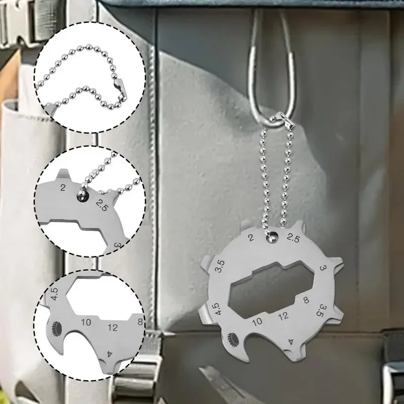 

Home Multipurpose Tool Stainless Steel Multifunctional Hand Tool Survival Utility Heavy-Duty Gear With Screwdriver For Hiking