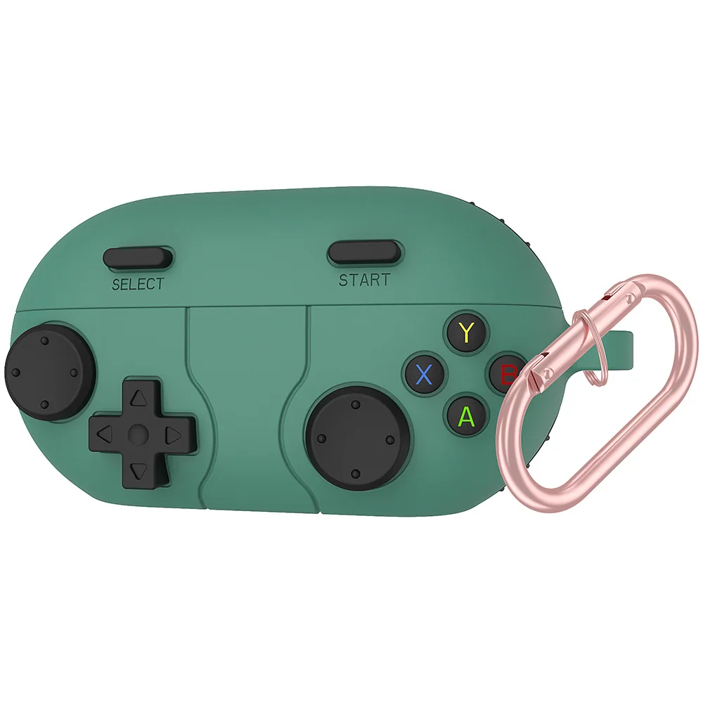 YAYINCC Silikon-Schutzhülle für Beats Solo Buds Kopfhörer-Ladehülle, sturzsicheres und staubdichtes Design mit Spielkonsolen-Tasten. – Detail 6