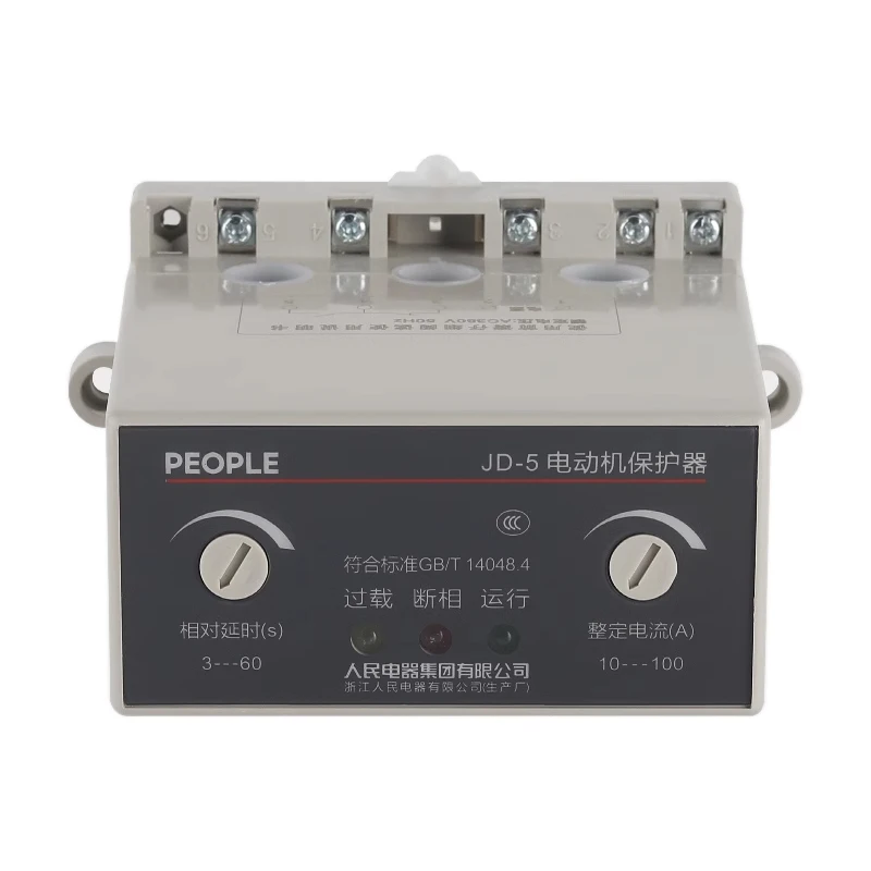 

JD-5 JD-5B Motor Protectors Power Outage Overload Stall Phase Loss Protection Relay 220V 380V 2-20A 20-80A 10-100A